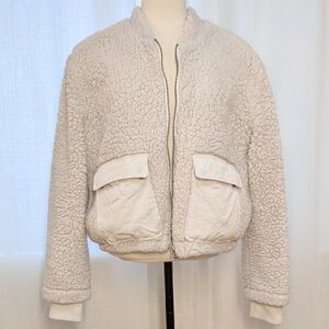 Lucky Brand Cream Teddy Jacket